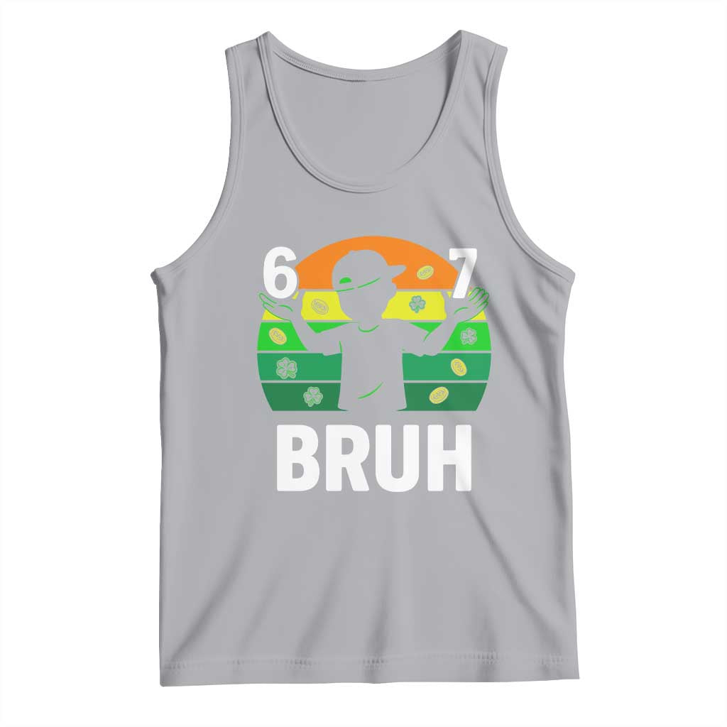 67 Bruh St Patricks Day Tank Top Funny Six Seven Boys Kids Meme