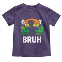 67 Bruh St Patricks Day Toddler T Shirt Funny Six Seven Boys Kids Meme