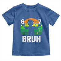 67 Bruh St Patricks Day Toddler T Shirt Funny Six Seven Boys Kids Meme