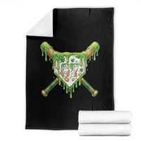 67 St Patricks Day Throw Blanket Funny Six Seven Baseball Sport Party Meme