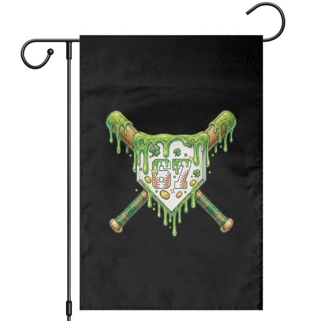 67 St Patricks Day Garden Flag Funny Six Seven Baseball Sport Party Meme