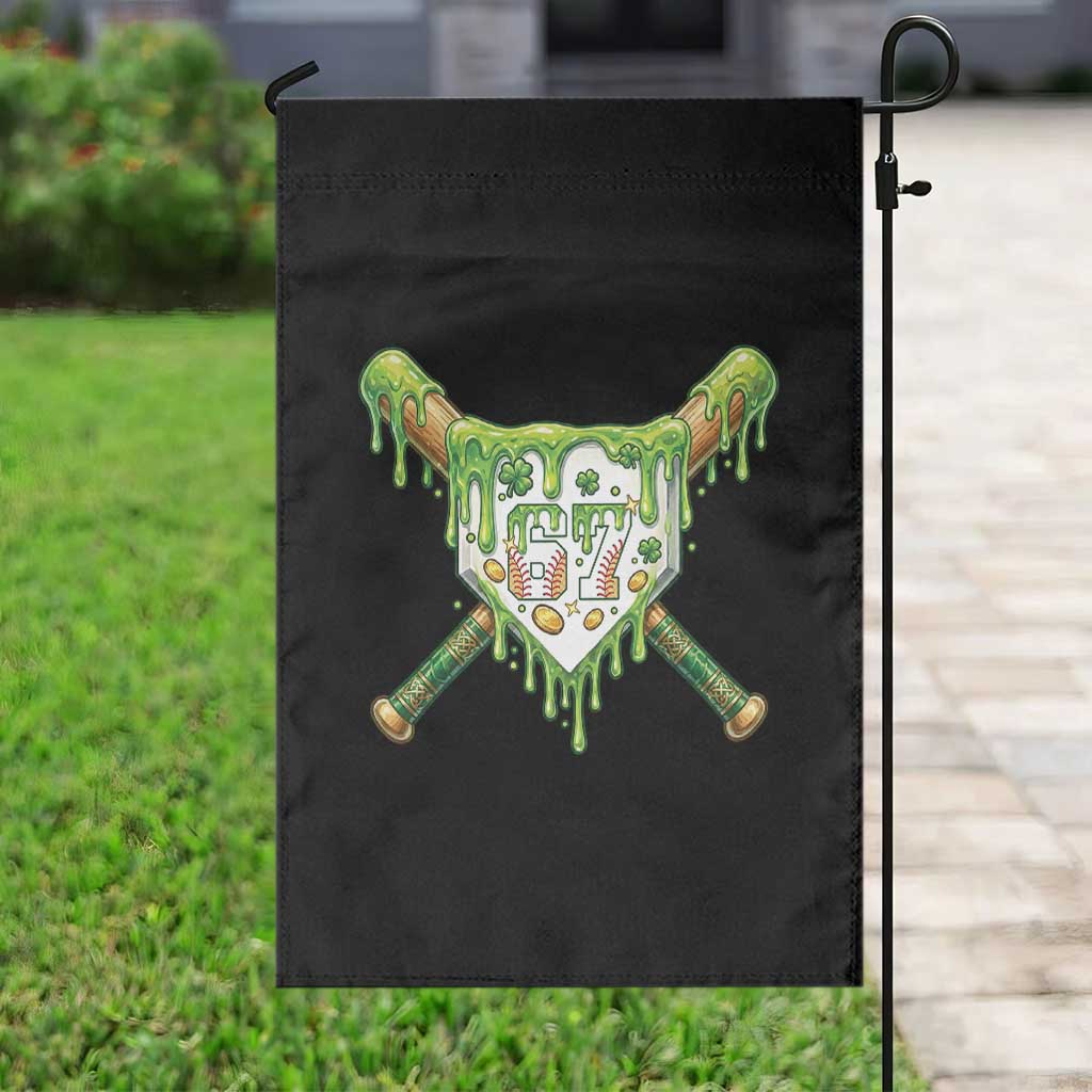 67 St Patricks Day Garden Flag Funny Six Seven Baseball Sport Party Meme