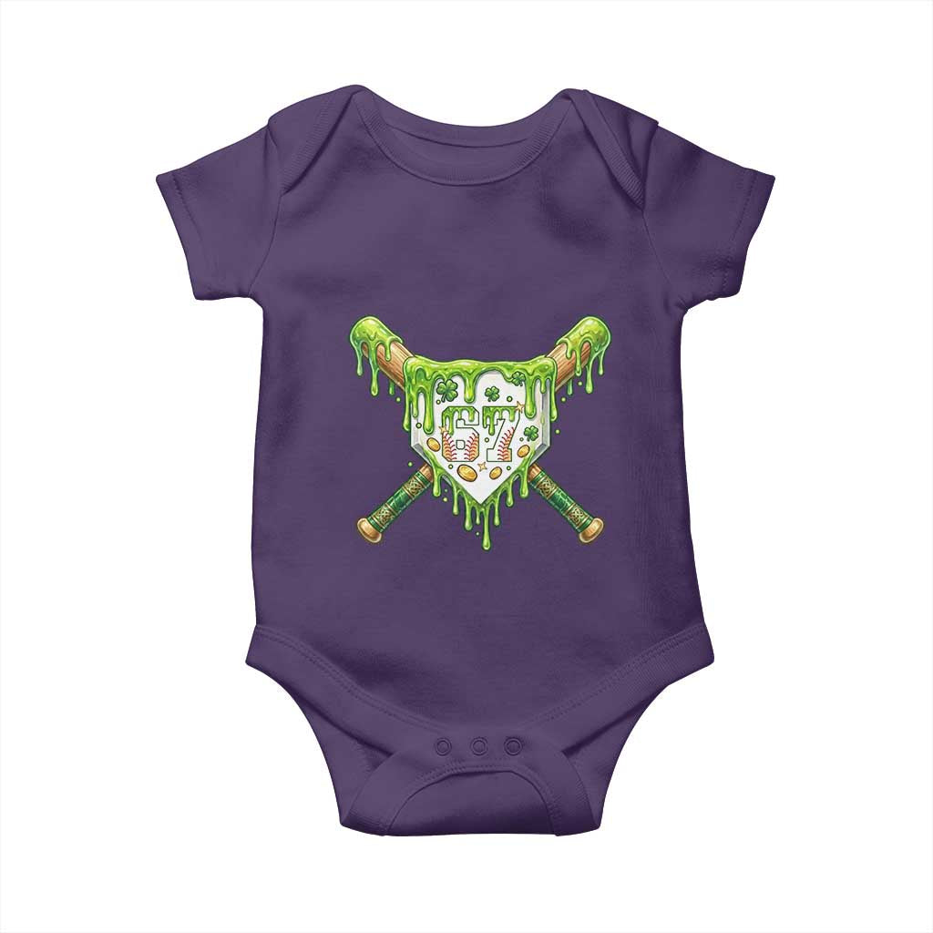 67 St Patricks Day Baby Onesie Funny Six Seven Baseball Sport Party Meme