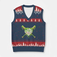 67 St Patricks Day V-Neck Knit Sweater Vest Funny Six Seven Baseball Sport Party Meme