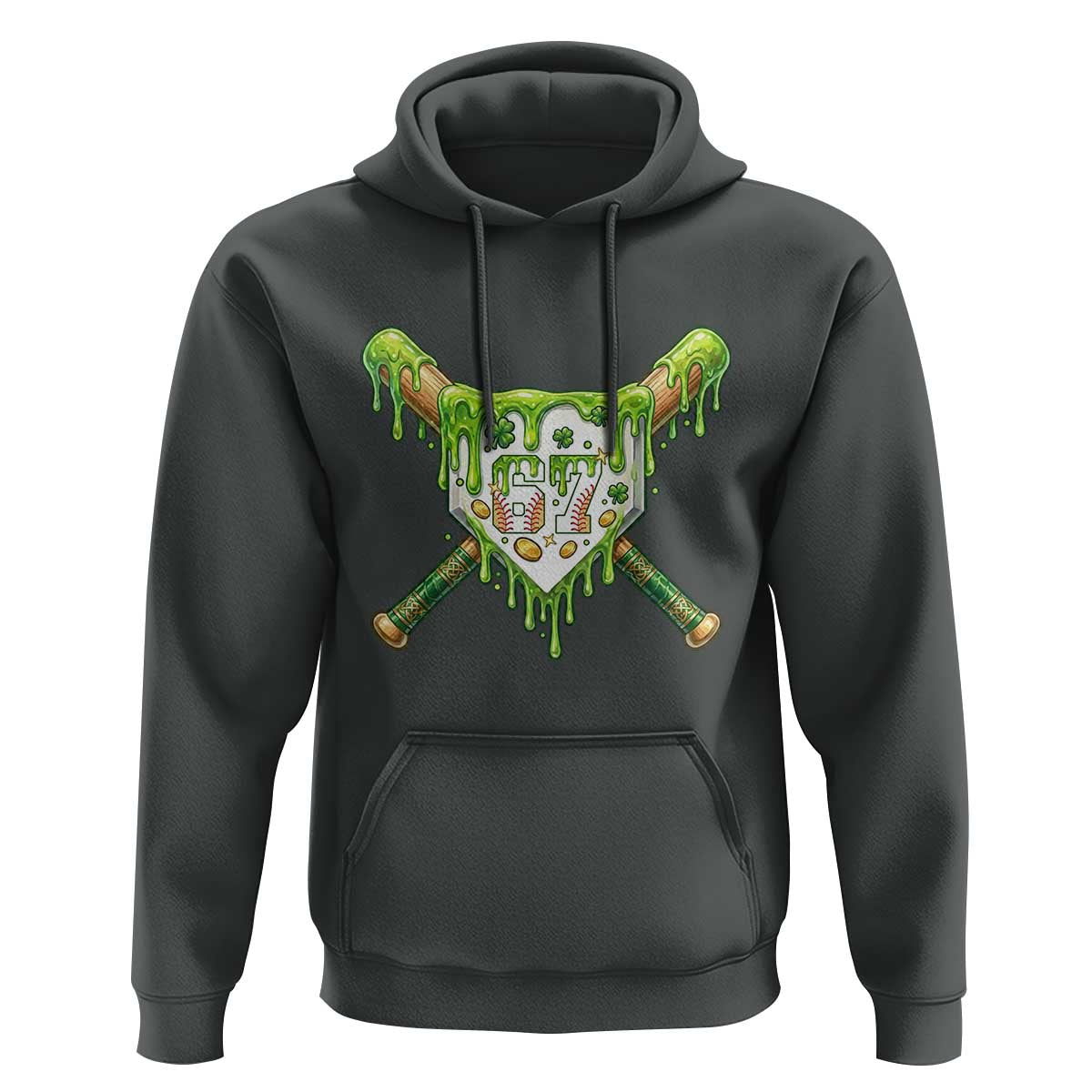 67 St Patricks Day Hoodie Funny Six Seven Baseball Sport Party Meme