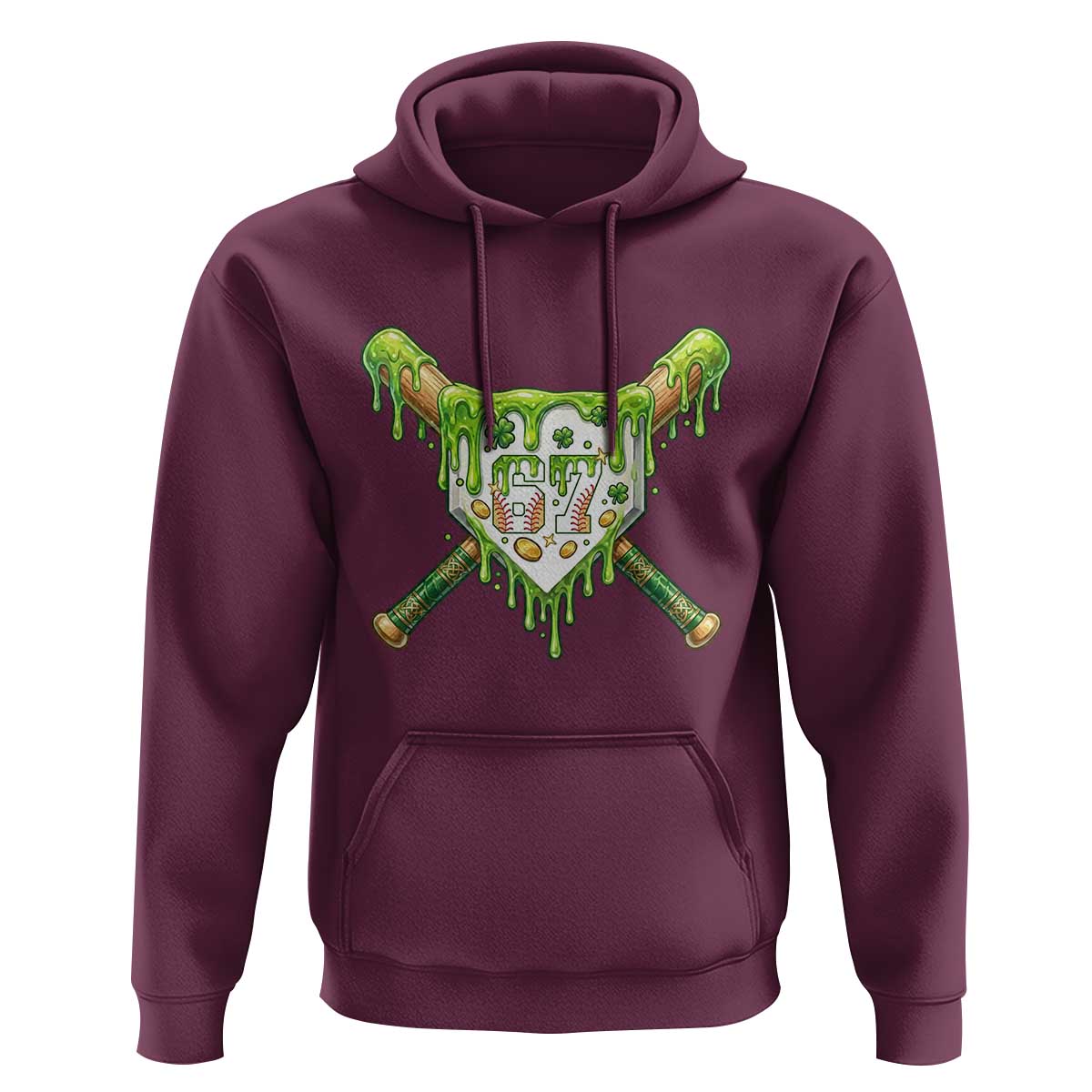67 St Patricks Day Hoodie Funny Six Seven Baseball Sport Party Meme