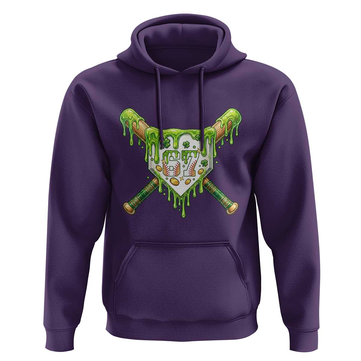 67 St Patricks Day Hoodie Funny Six Seven Baseball Sport Party Meme