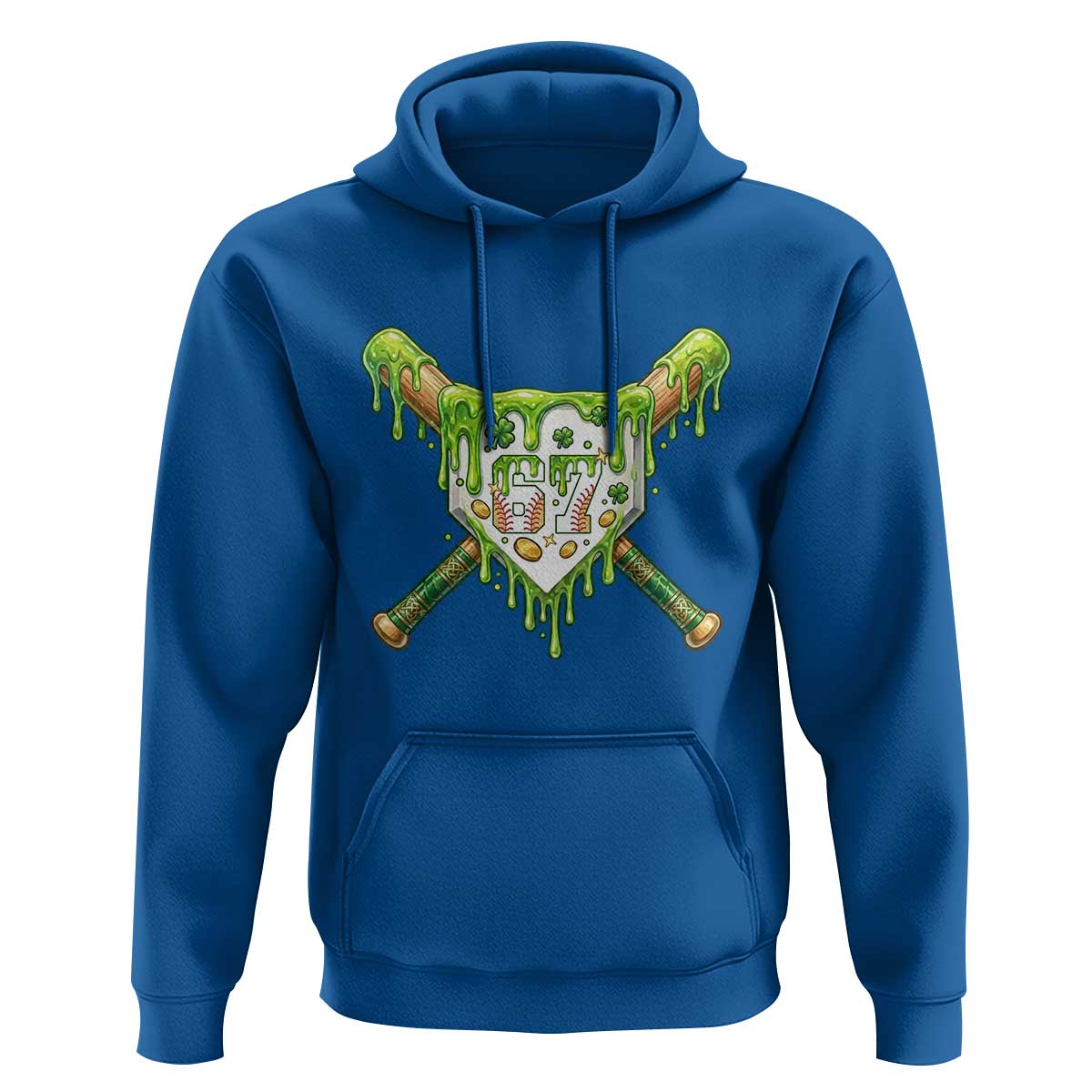 67 St Patricks Day Hoodie Funny Six Seven Baseball Sport Party Meme