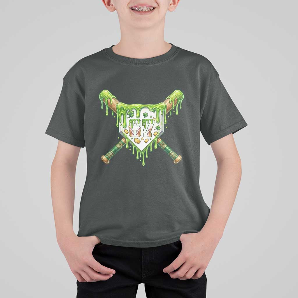 67 St Patricks Day T Shirt For Kid Funny Six Seven Baseball Sport Party Meme