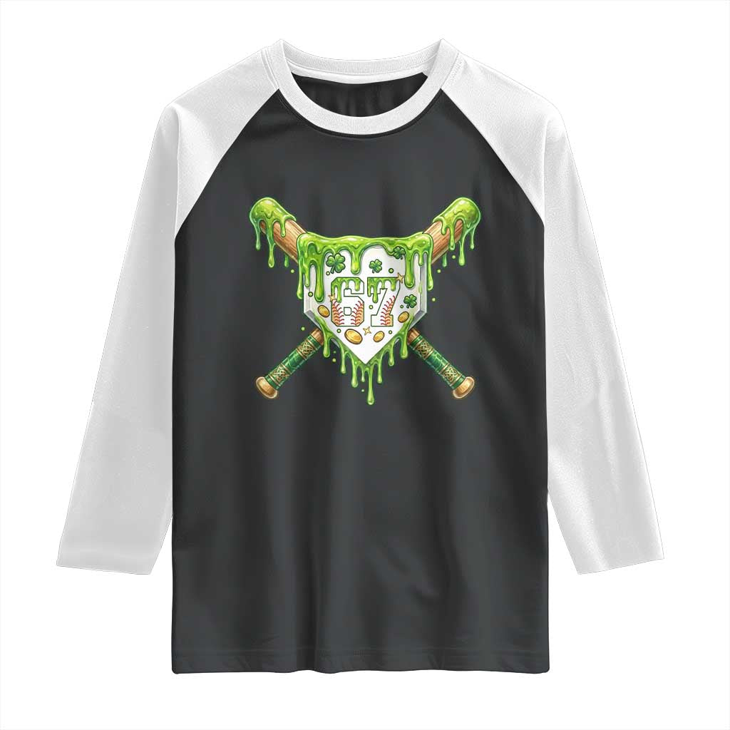 67 St Patricks Day Raglan Shirt Funny Six Seven Baseball Sport Party Meme