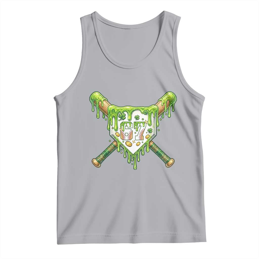 67 St Patricks Day Tank Top Funny Six Seven Baseball Sport Party Meme