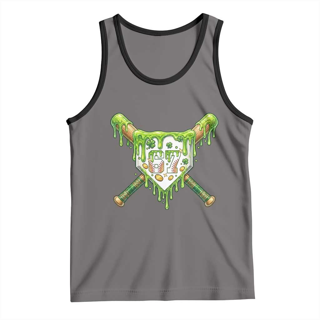 67 St Patricks Day Tank Top Funny Six Seven Baseball Sport Party Meme