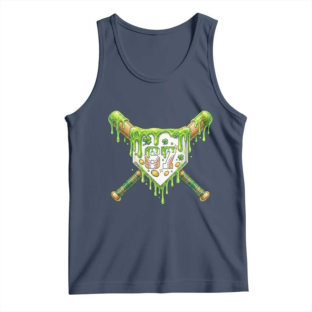67 St Patricks Day Tank Top Funny Six Seven Baseball Sport Party Meme
