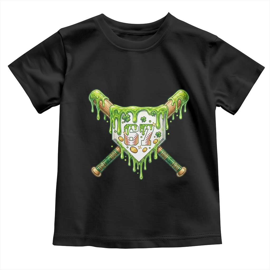 67 St Patricks Day Toddler T Shirt Funny Six Seven Baseball Sport Party Meme