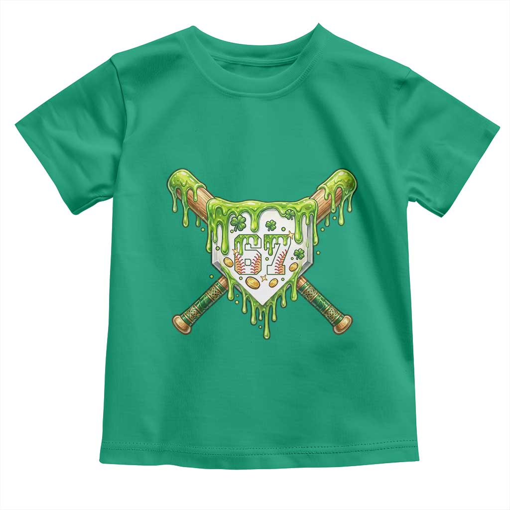 67 St Patricks Day Toddler T Shirt Funny Six Seven Baseball Sport Party Meme