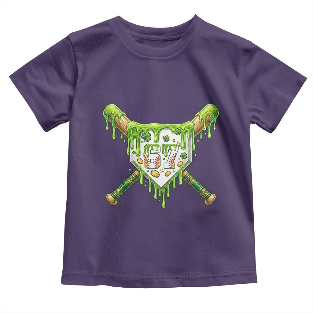 67 St Patricks Day Toddler T Shirt Funny Six Seven Baseball Sport Party Meme