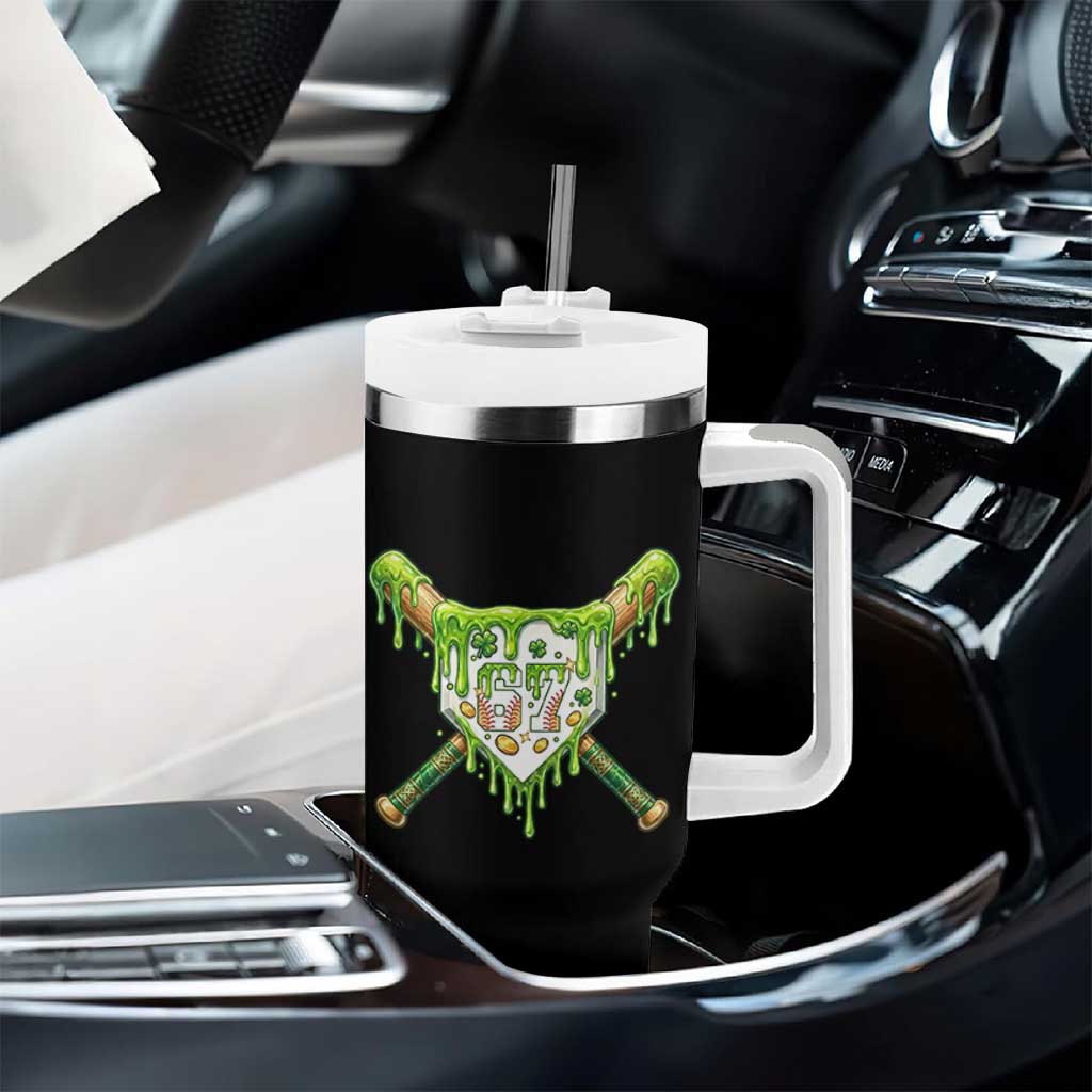 67 St Patricks Day Tumbler With Handle Funny Six Seven Baseball Sport Party Meme
