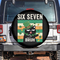 67 Bruh St Patricks Day Spare Tire Cover Funny Cat Bruh Six Seven Meme