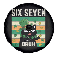 67 Bruh St Patricks Day Spare Tire Cover Funny Cat Bruh Six Seven Meme