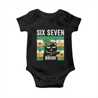 67 Bruh St Patricks Day Baby Onesie Funny Cat Bruh Six Seven Meme