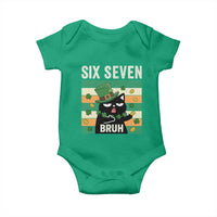 67 Bruh St Patricks Day Baby Onesie Funny Cat Bruh Six Seven Meme