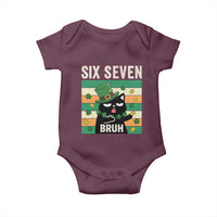 67 Bruh St Patricks Day Baby Onesie Funny Cat Bruh Six Seven Meme