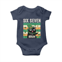 67 Bruh St Patricks Day Baby Onesie Funny Cat Bruh Six Seven Meme