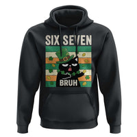 67 Bruh St Patricks Day Hoodie Funny Cat Bruh Six Seven Meme