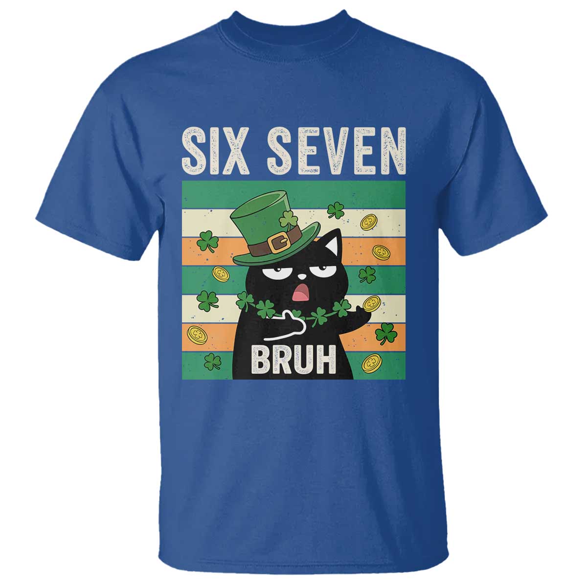 67 Bruh St Patricks Day T Shirt Funny Cat Bruh Six Seven Meme