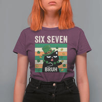 67 Bruh St Patricks Day T Shirt For Women Funny Cat Bruh Six Seven Meme