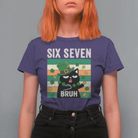 67 Bruh St Patricks Day T Shirt For Women Funny Cat Bruh Six Seven Meme