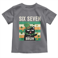 67 Bruh St Patricks Day Toddler T Shirt Funny Cat Bruh Six Seven Meme