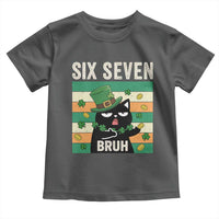 67 Bruh St Patricks Day Toddler T Shirt Funny Cat Bruh Six Seven Meme