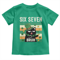 67 Bruh St Patricks Day Toddler T Shirt Funny Cat Bruh Six Seven Meme