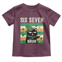 67 Bruh St Patricks Day Toddler T Shirt Funny Cat Bruh Six Seven Meme
