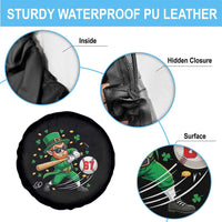 67 St Patricks Day Spare Tire Cover Funny Six Seven Leprechaun Playing Baseball Meme