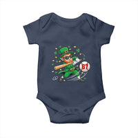 67 St Patricks Day Baby Onesie Funny Six Seven Leprechaun Playing Baseball Meme
