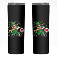 67 St Patricks Day Skinny Tumbler Funny Six Seven Leprechaun Playing Baseball Meme