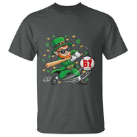 67 St Patricks Day T Shirt Funny Six Seven Leprechaun Playing Baseball Meme