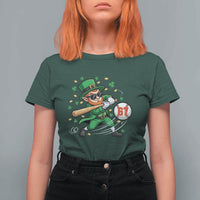 67 St Patricks Day T Shirt For Women Funny Six Seven Leprechaun Playing Baseball Meme