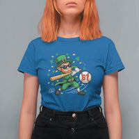 67 St Patricks Day T Shirt For Women Funny Six Seven Leprechaun Playing Baseball Meme