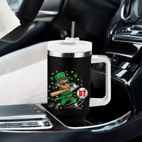 67 St Patricks Day Tumbler With Handle Funny Six Seven Leprechaun Playing Baseball Meme