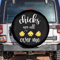 Chicks Are All Over Me Spare Tire Cover Funny Easter Kids