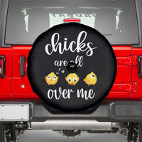 Chicks Are All Over Me Spare Tire Cover Funny Easter Kids