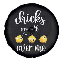 Chicks Are All Over Me Spare Tire Cover Funny Easter Kids