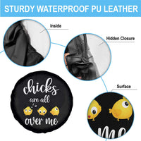 Chicks Are All Over Me Spare Tire Cover Funny Easter Kids