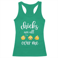 Chicks Are All Over Me Racerback Tank Top Funny Easter Kids