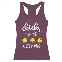 Chicks Are All Over Me Racerback Tank Top Funny Easter Kids