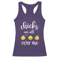 Chicks Are All Over Me Racerback Tank Top Funny Easter Kids