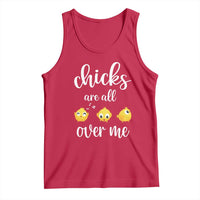 Chicks Are All Over Me Tank Top Funny Easter Kids